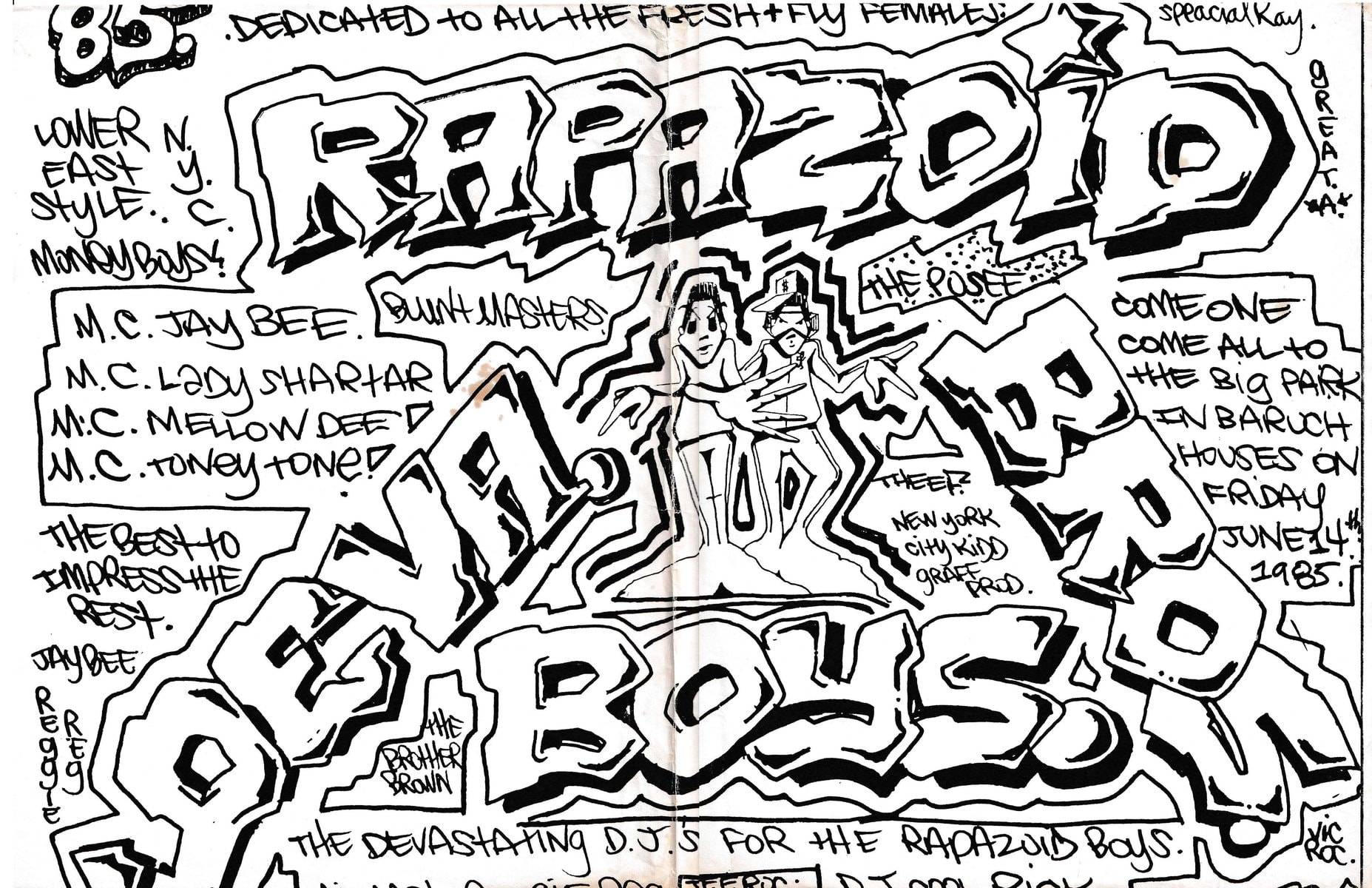 5f. 1985-06-14 Deva Bros. large flyer